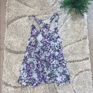 Ruffled Floral Tank